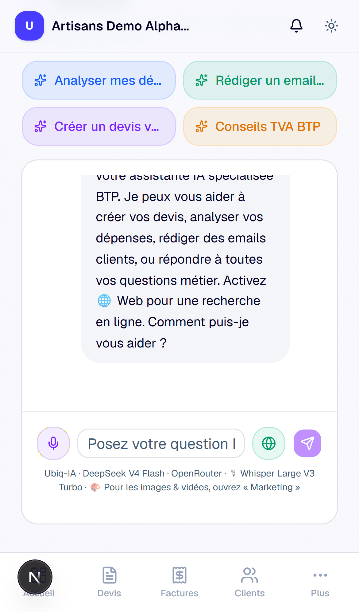Assistante Ubiq-IA